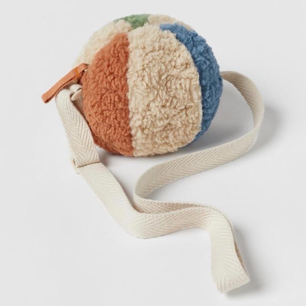 Zara Multicolor Sherpa Ball Bag